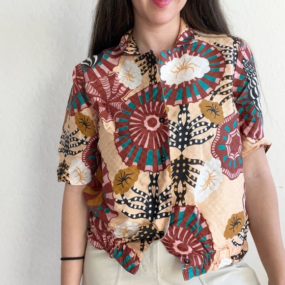 Scotch & Soda Sunray Viscose Printed Hawaiian Shirt Top - Picture 1 of 11